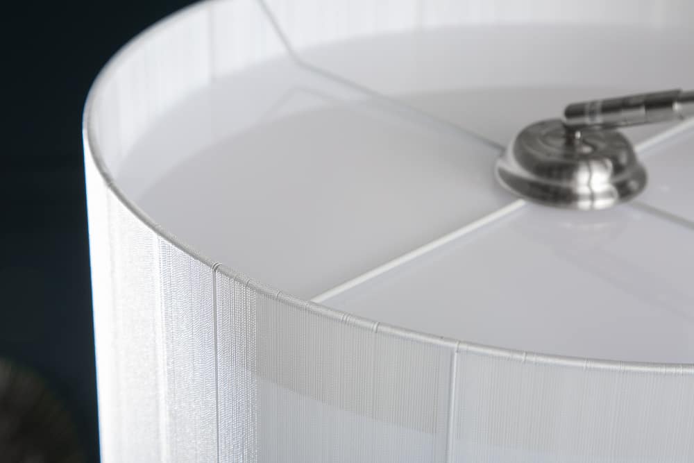 Design Bogenlampe EXTENSO 230cm weiß Stehlampe mit weißem Marmorfuß