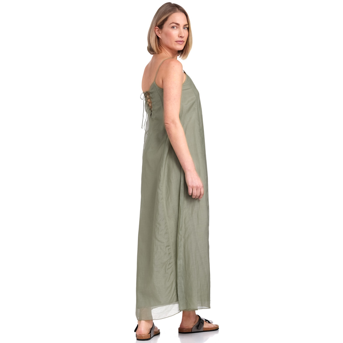 Jonas Nielsen Damen Kleid mit Nacken-Schnürung helloliv