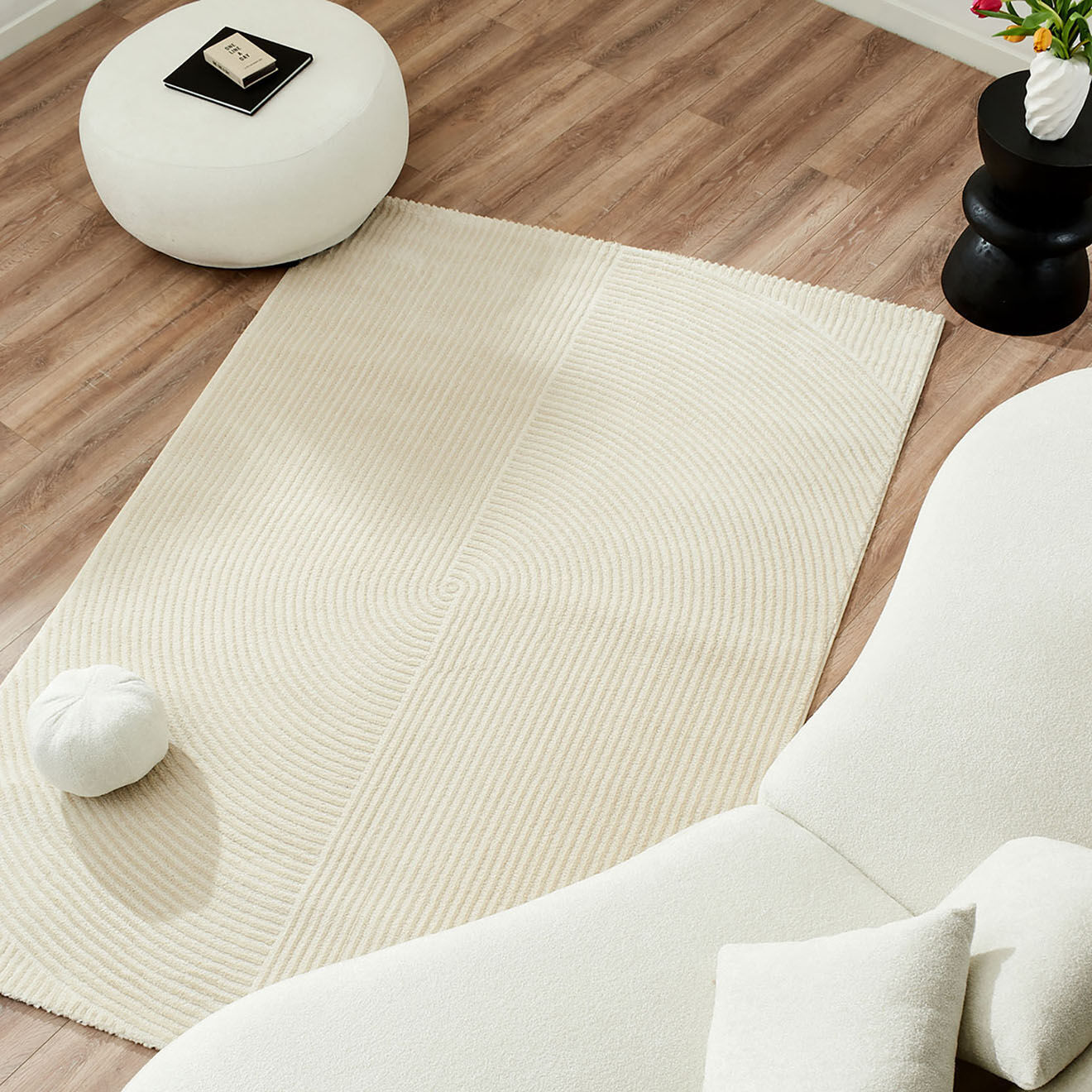 Nazar Rugs Tapis Bianca 159 crème - 80x150 cm
