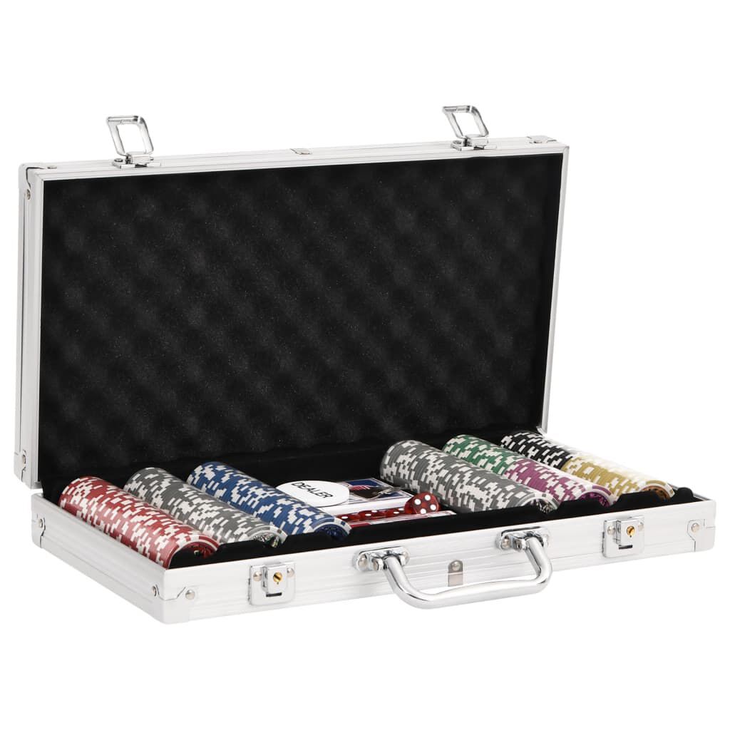 vidaXL Pokerchipset, 300 stuks, 11,5 g