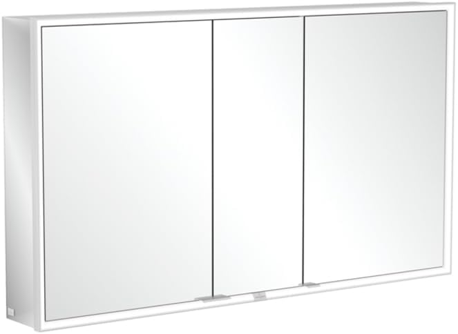 Villeroy & Boch My View Now, Spiegelschrank für Aufputz mit Beleuchtung, 1300x750x168 mm, mit Sensordimmer, 3 Türen, A45513