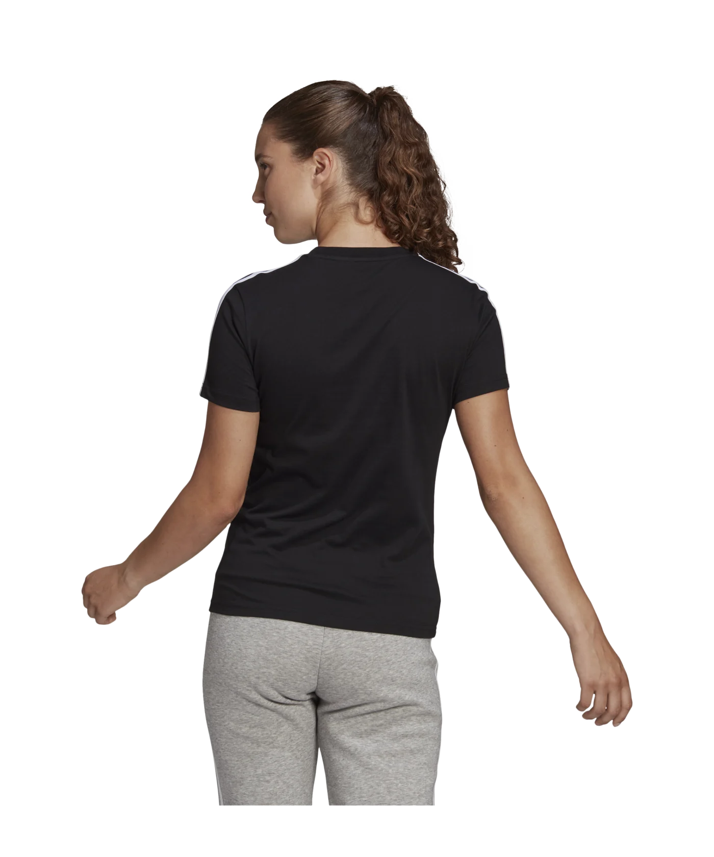 adidas 35 T T-Shirt Damen Schwarz Weiss