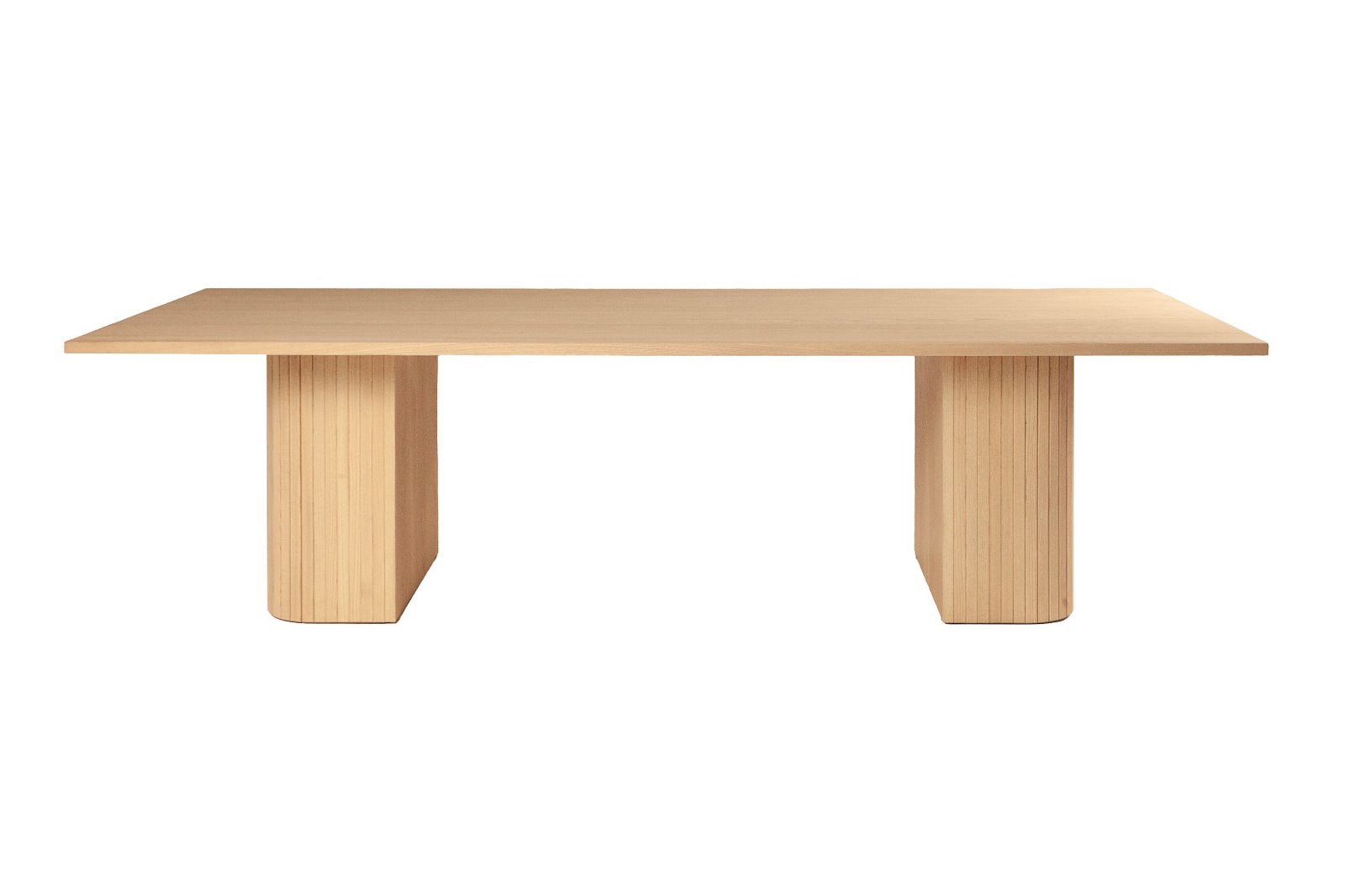Woodcraft spisebord Hvitoljet heltre ask. 100x240 cm. Hel plate A, kant nr. 1 og ben nr. 4
