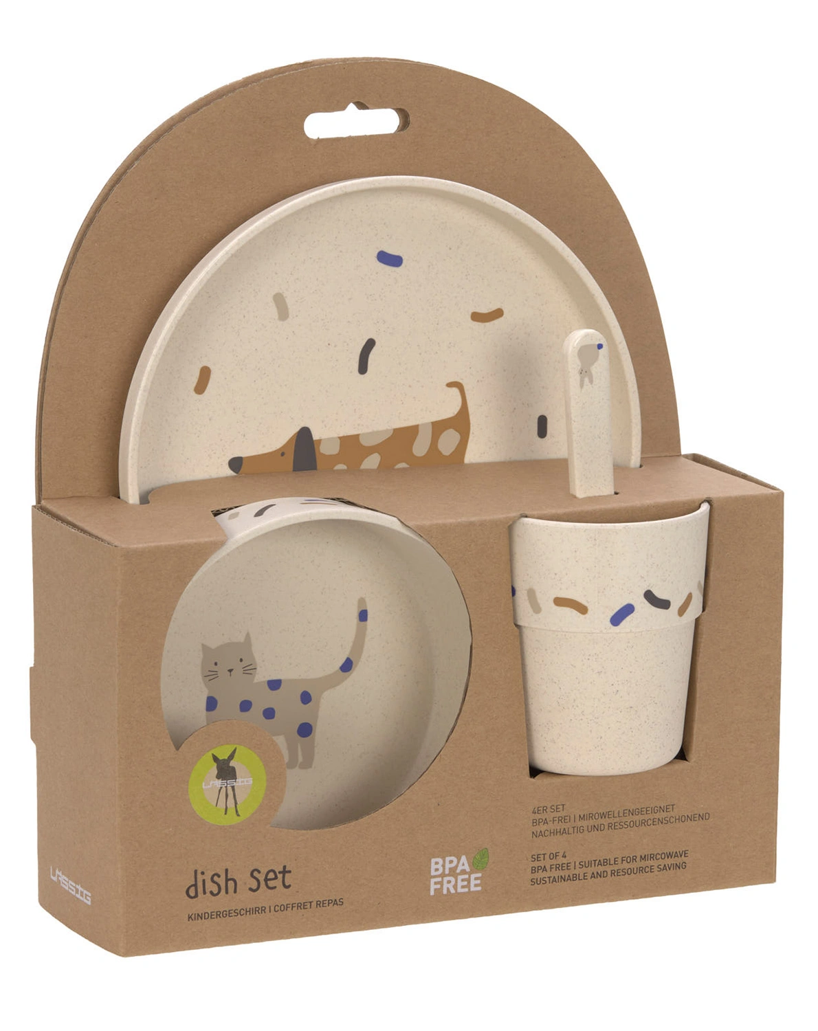 Geschirr-Set LITTLE MATEYS 4-teilig in royal blue