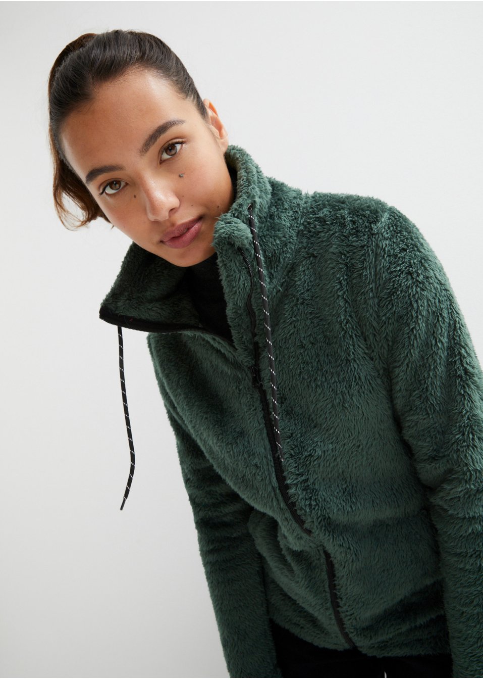 Veste en polaire douillette, coupe confortable