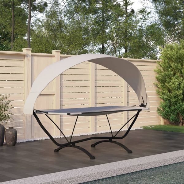 Rede com Toldo Aço e Tecido Oxford Creme - 317601