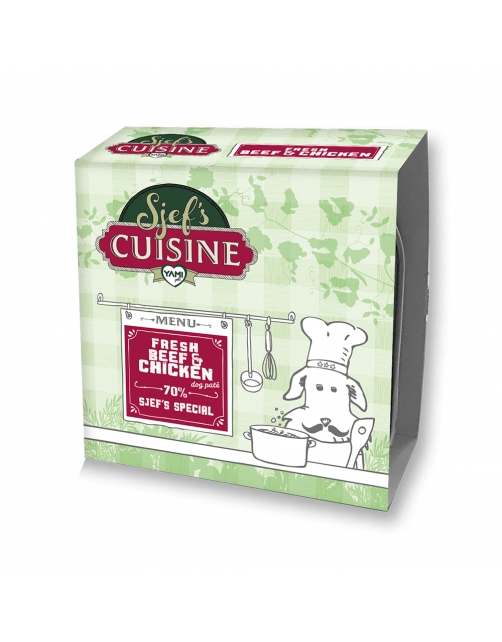 Yamipets Sjef’s Cuisine Vleeskuipje 300 g - Hondenvoer