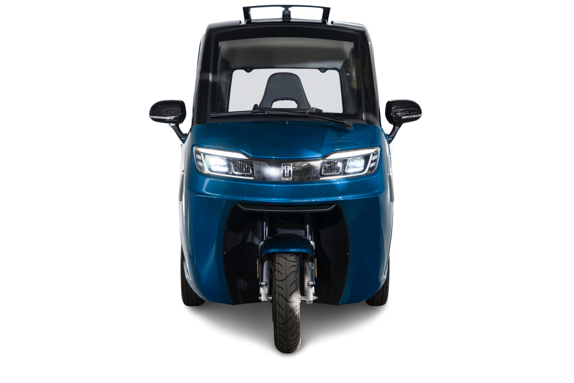 Stormborn V8 Kabinenroller - 45 km/h - 1,5 kW - Blei-Gel-Akku - dunkelblaumetallic