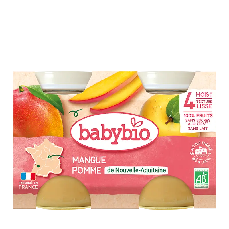 Mangue Pomme De Nouvelle-Aquitaine - Petits pots 2x130g