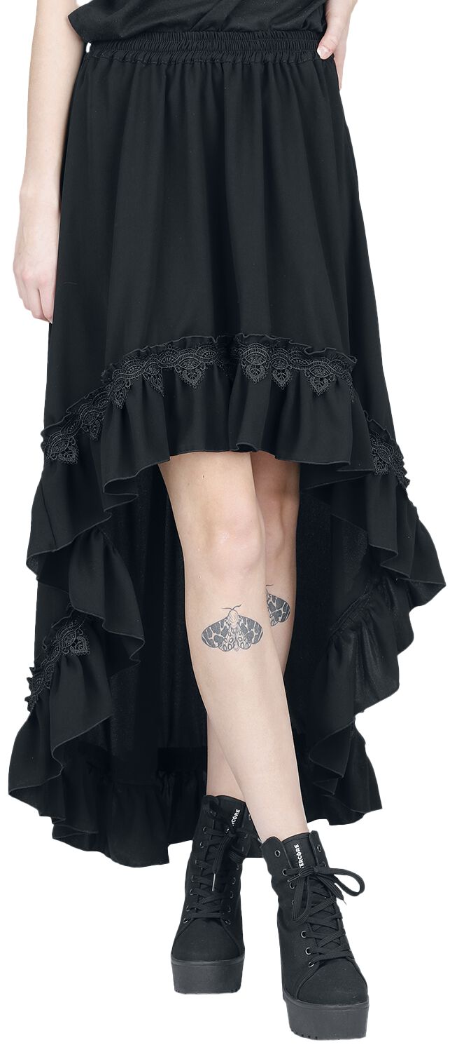 Gothic - Jupe Asymétrique | Sinister Gothic Jupe mi-longue