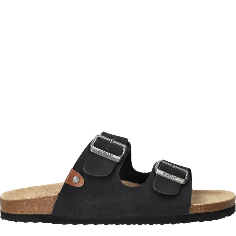 Mustang Slippers Zwart Heren