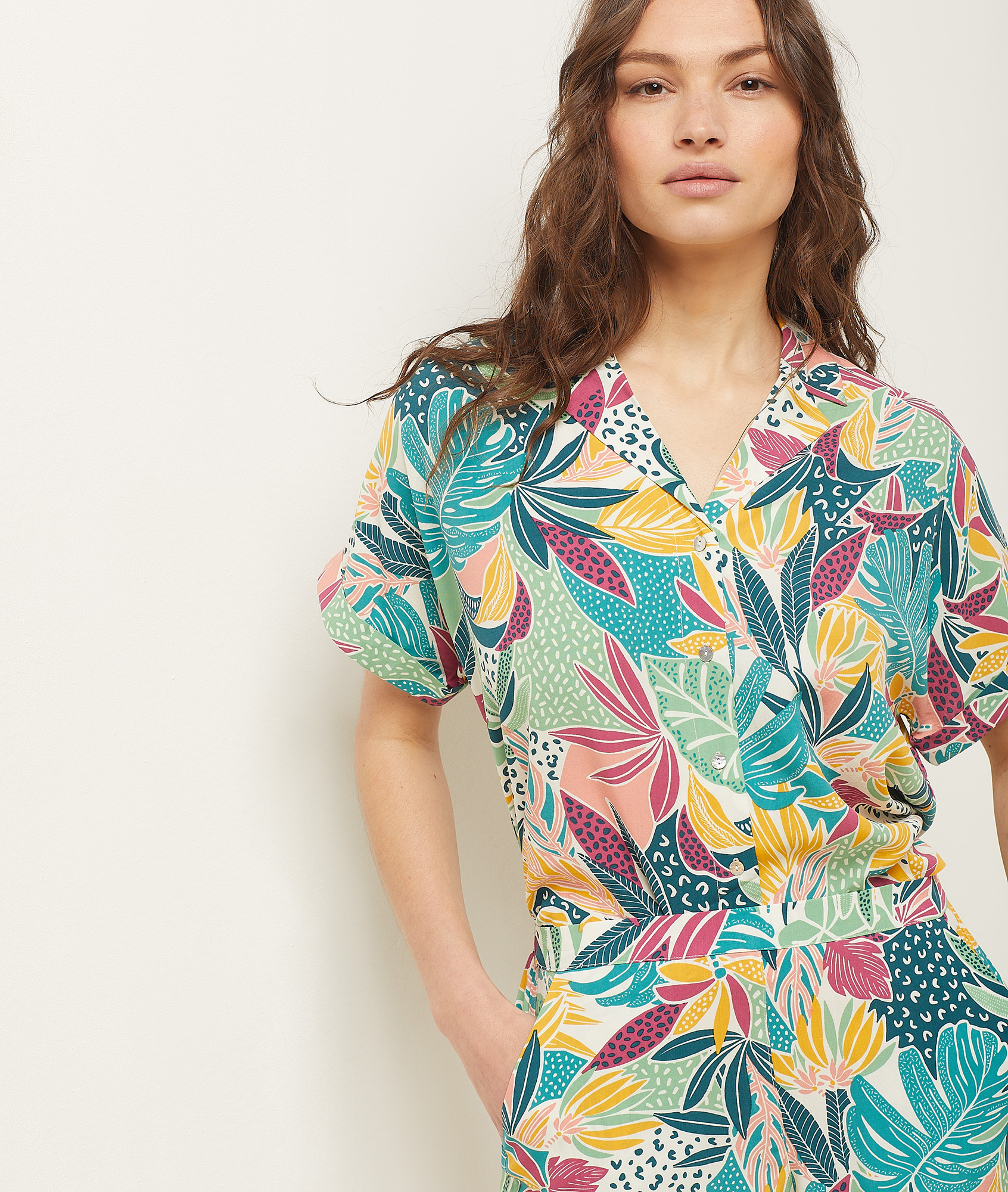 Chemise de pyjama imprimée
