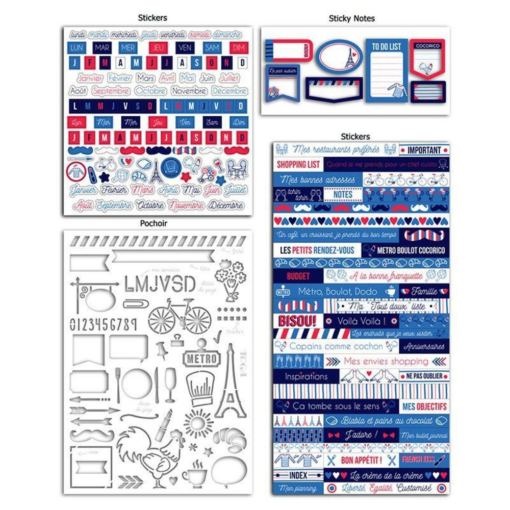Bullet journal frenchy - coffret à personnaliser