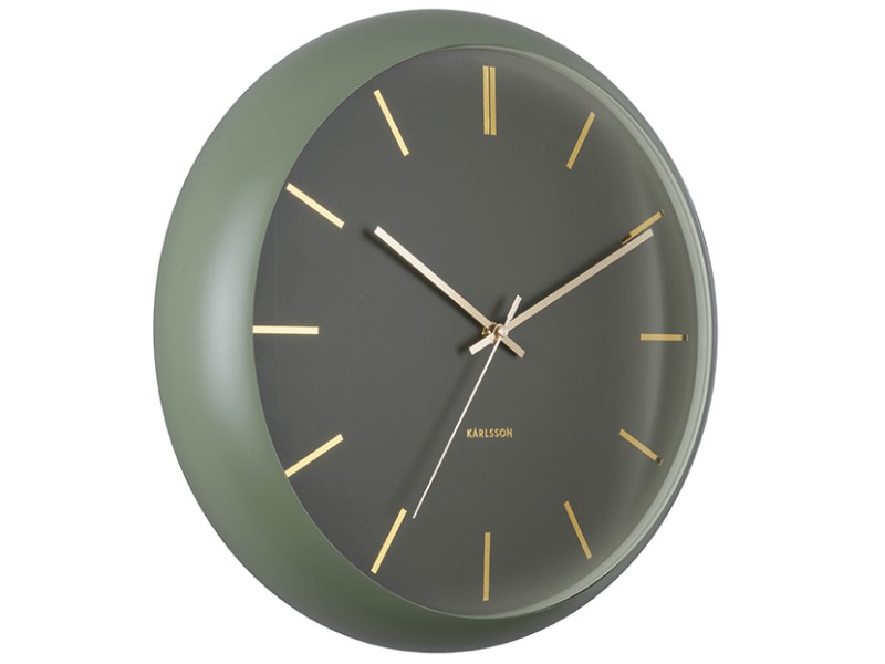 Wall Clock Globe KA5840BK Black