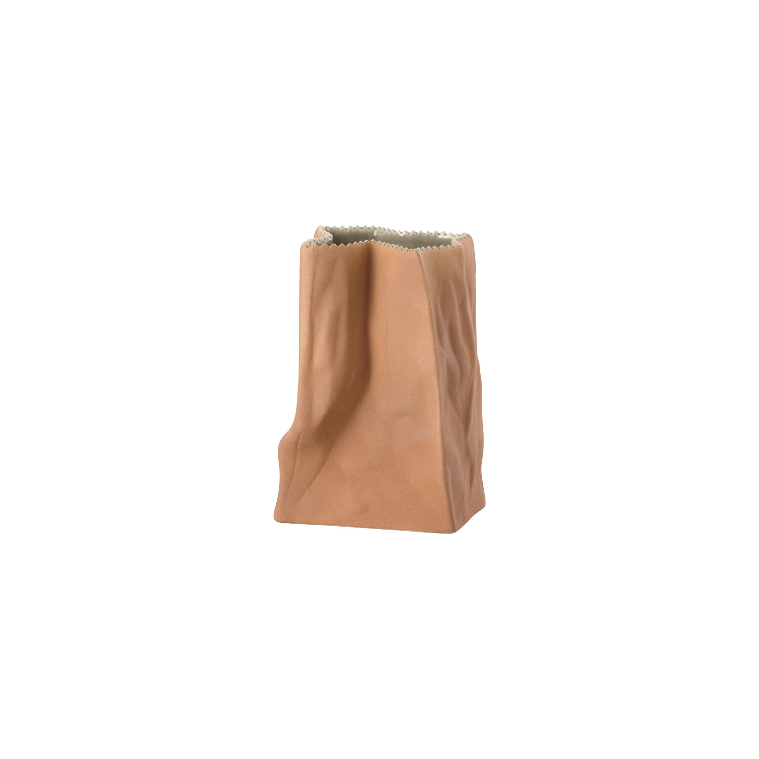 Tütenvase Hellbraun Vase 14 cm