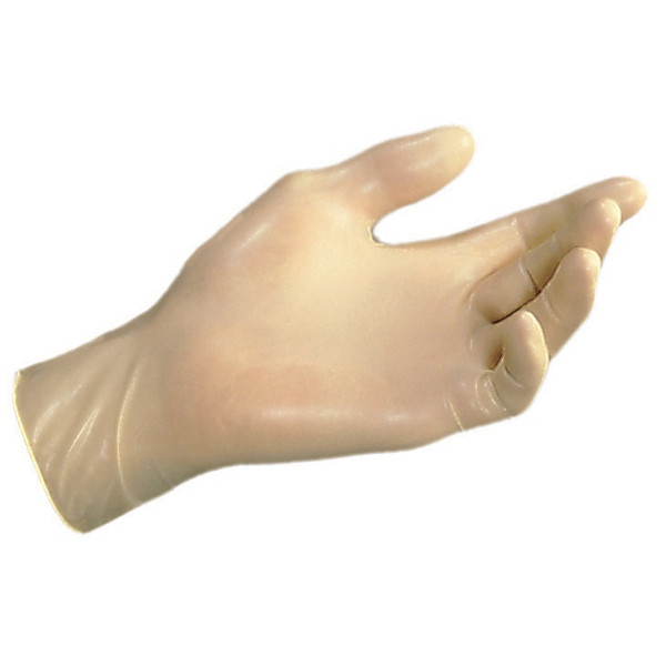 Gants jetables latex non poudrés 1er prix taille 8, boîte de 100