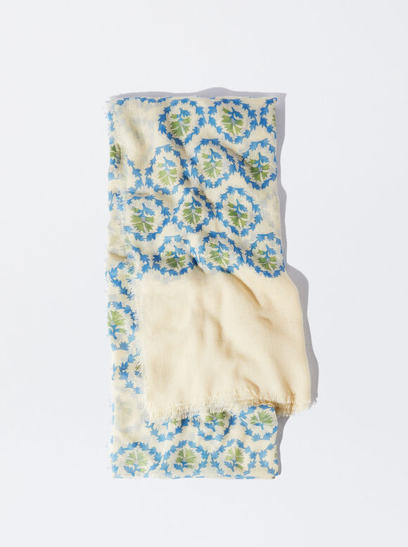 Pañuelo Estampado - Azul