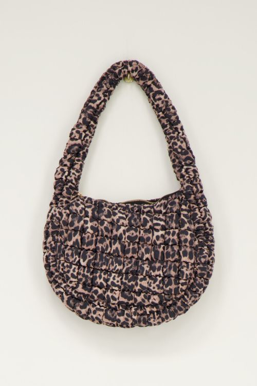 Panterprint tas met smock