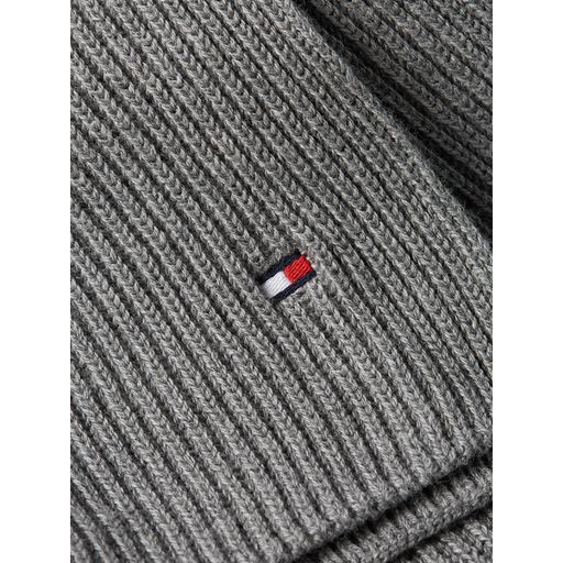 Tommy Hilfiger Essential Flag Halstørklæde, Mid Grey Heather, One sice