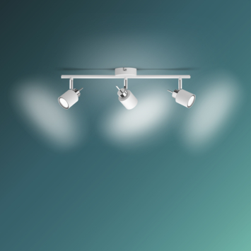 Philips Meranti opbouwspot wit 3x 35W