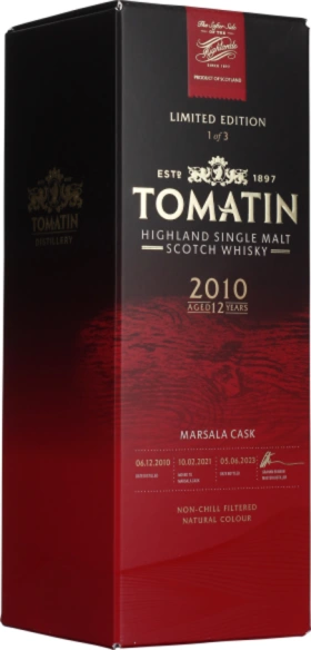 TOMATIN 12 YEARS 2010 MARSALA ITALIAN COLLECTION 70CL