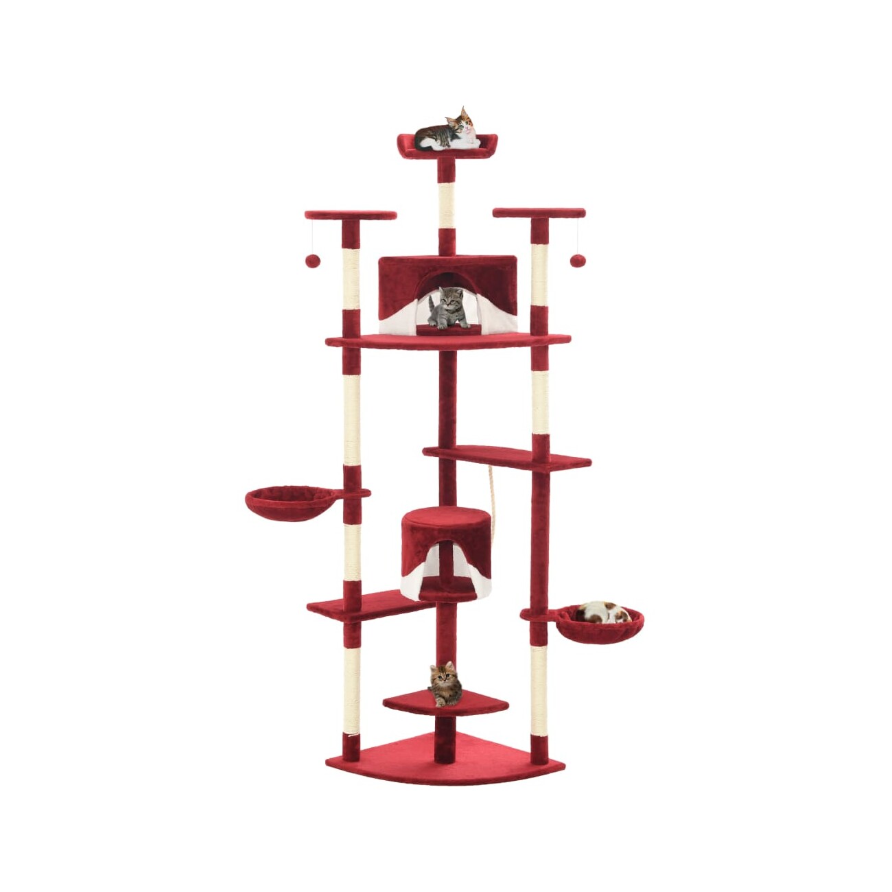 VidaXL Kratzbaum rot