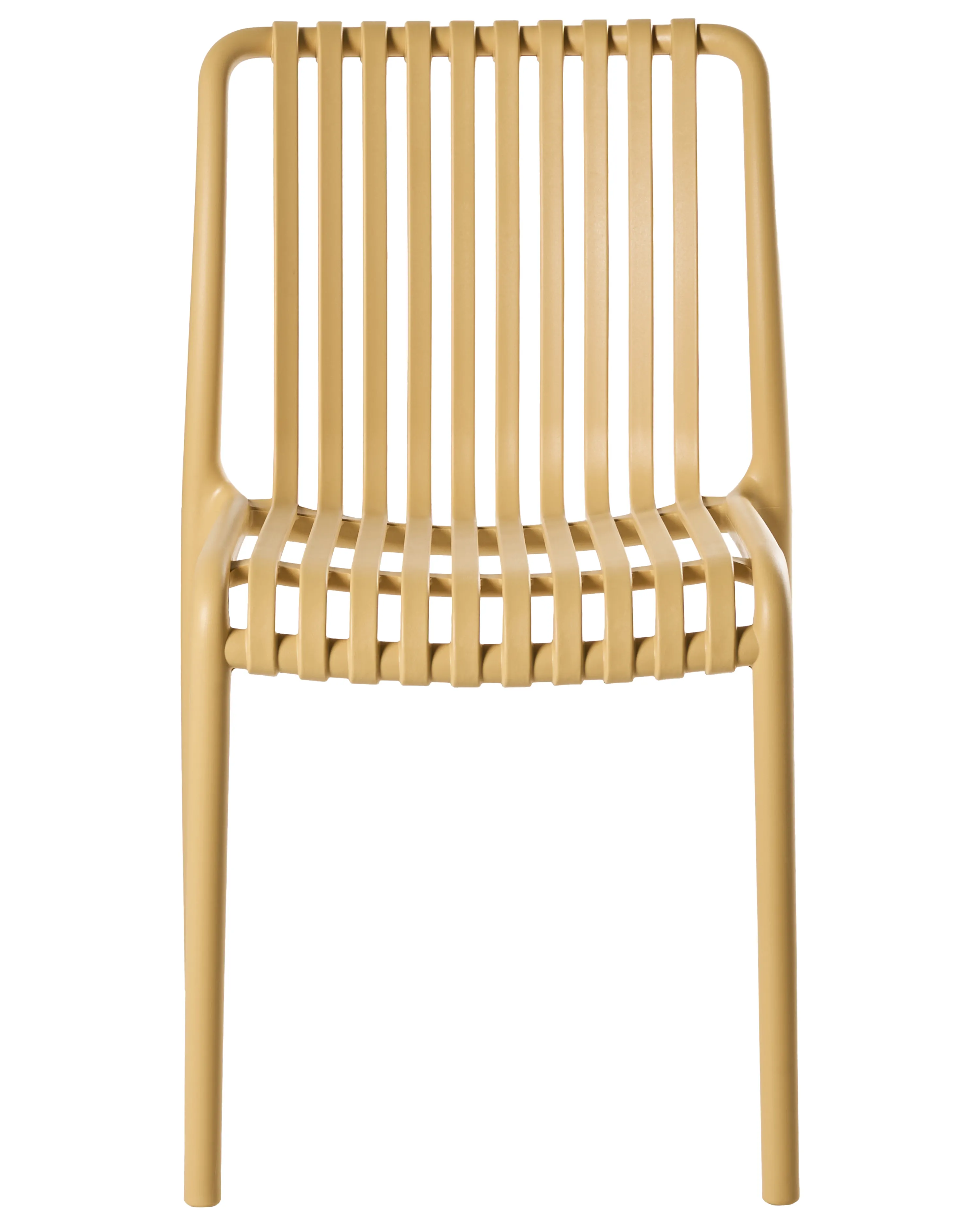 Set van 4 tuinstoelen ARICCIA Mosterdgeel