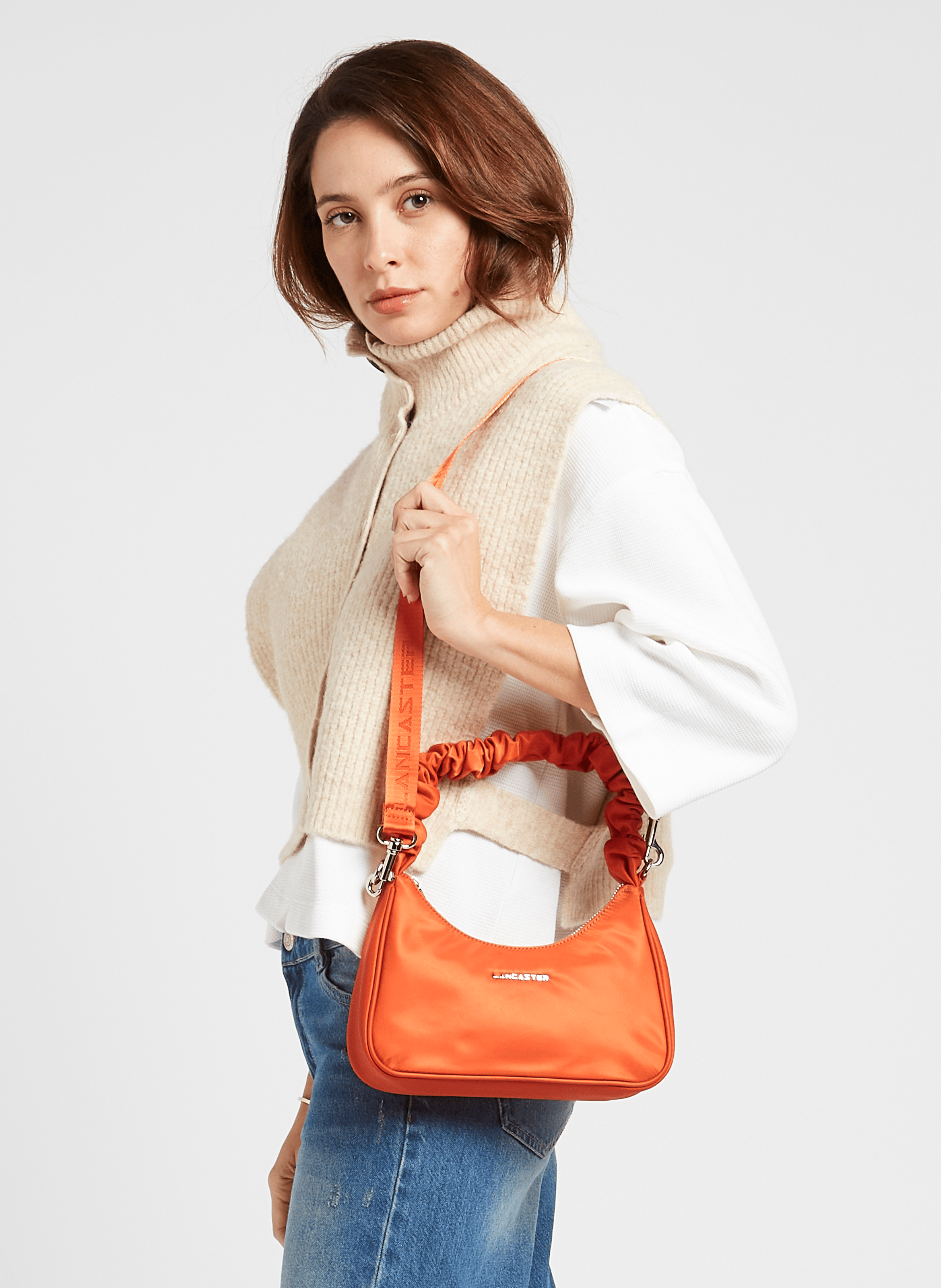 CHOUCHOU - Sac baguette porté épaule| Orange