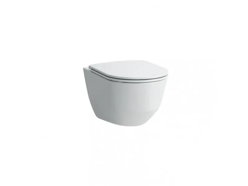 Laufen Pro hængeskål Rimless type 820966 inkl. Slim toiletsæde m/Soft Close & Quick Release beslag type 898966. Boltafstand 180 mm.