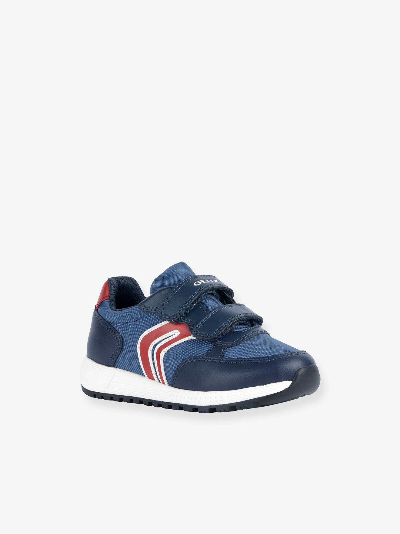 Tênis esportivo infantil Geox® J Alben azul com fecho de velcro