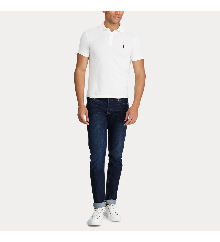 Polo Ralph Lauren Slim Fit Stretch Piqué, Branco