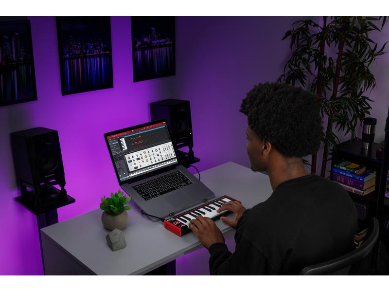 Akai Keyboard Controller LPK25 MKII Perfekter Begleiter für Piano- und Keyboard-spielende Musiker auf der ganzen Welt