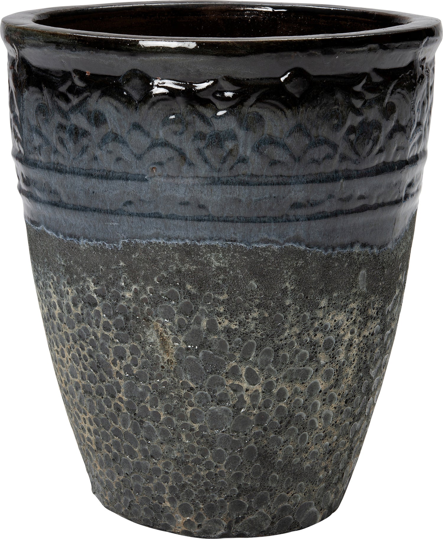 Intratuin bloempot Alan zwart D 36 H 40 cm