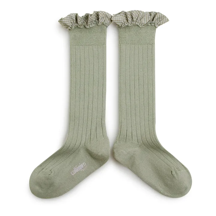 Collégien Chaussettes Apolline | Vert d'eau