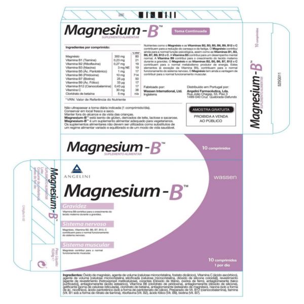 Angelini Magnesium B 30 Comprimidos