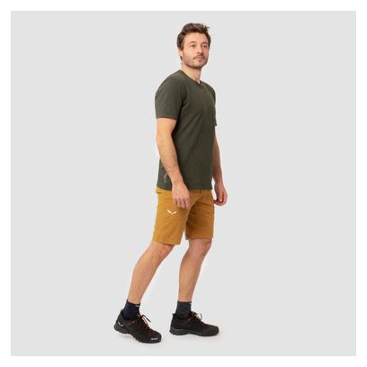 T-Shirt Salewa Lavaredo Hemp Print Vert Foncé