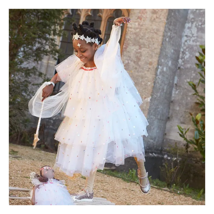 Meri Meri Déguisement Ange en tulle avec couronne
