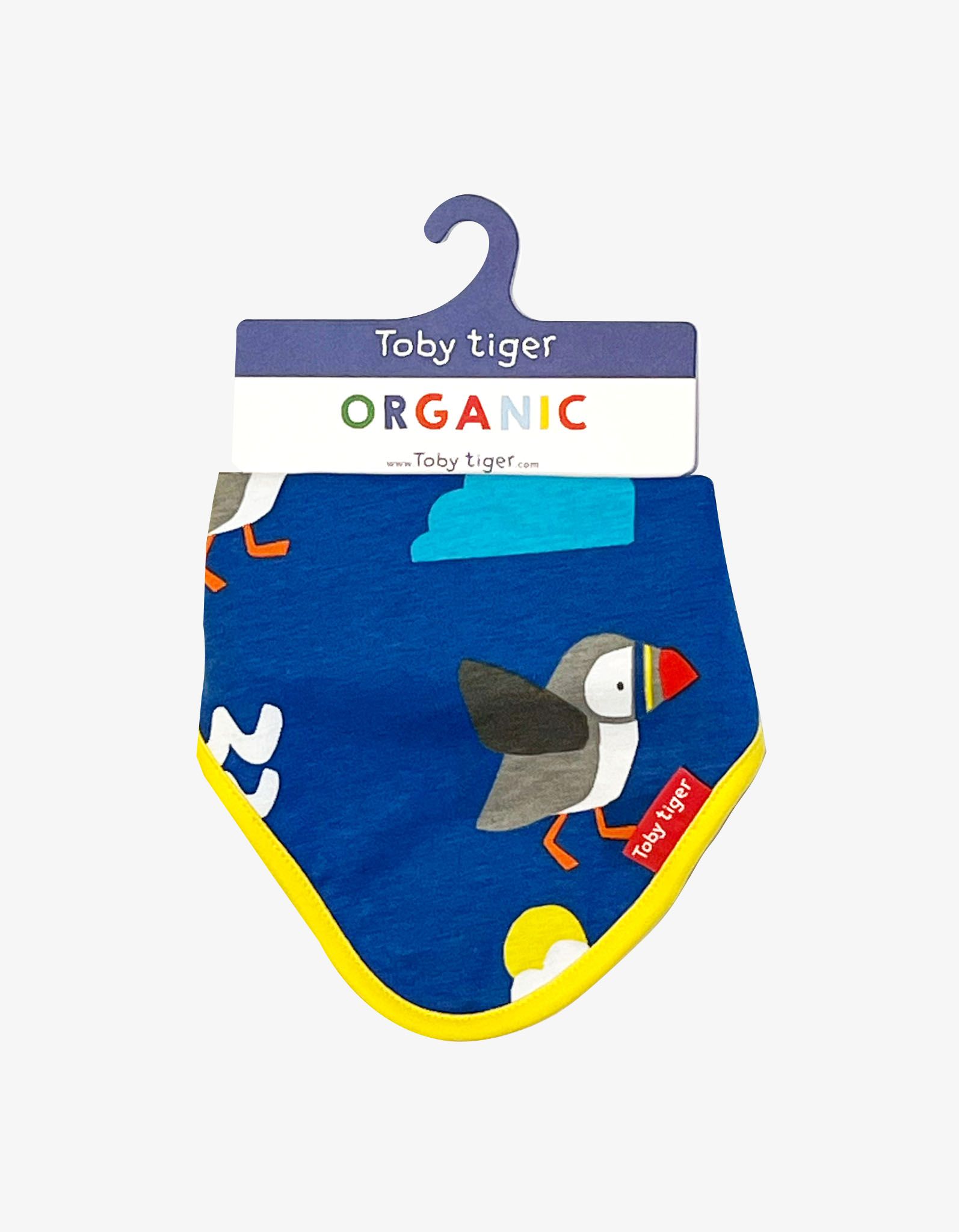 Toby Tiger Dreieckstuch, Lätzchen mit Papageientaucher-Druck