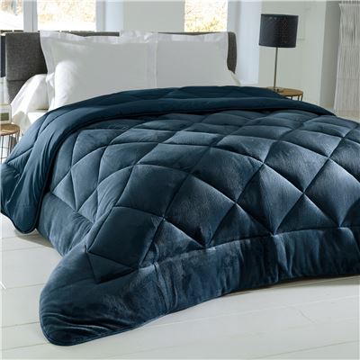 Couette double face VELOURS / MICROFIBRE - Chaude - Très chaude