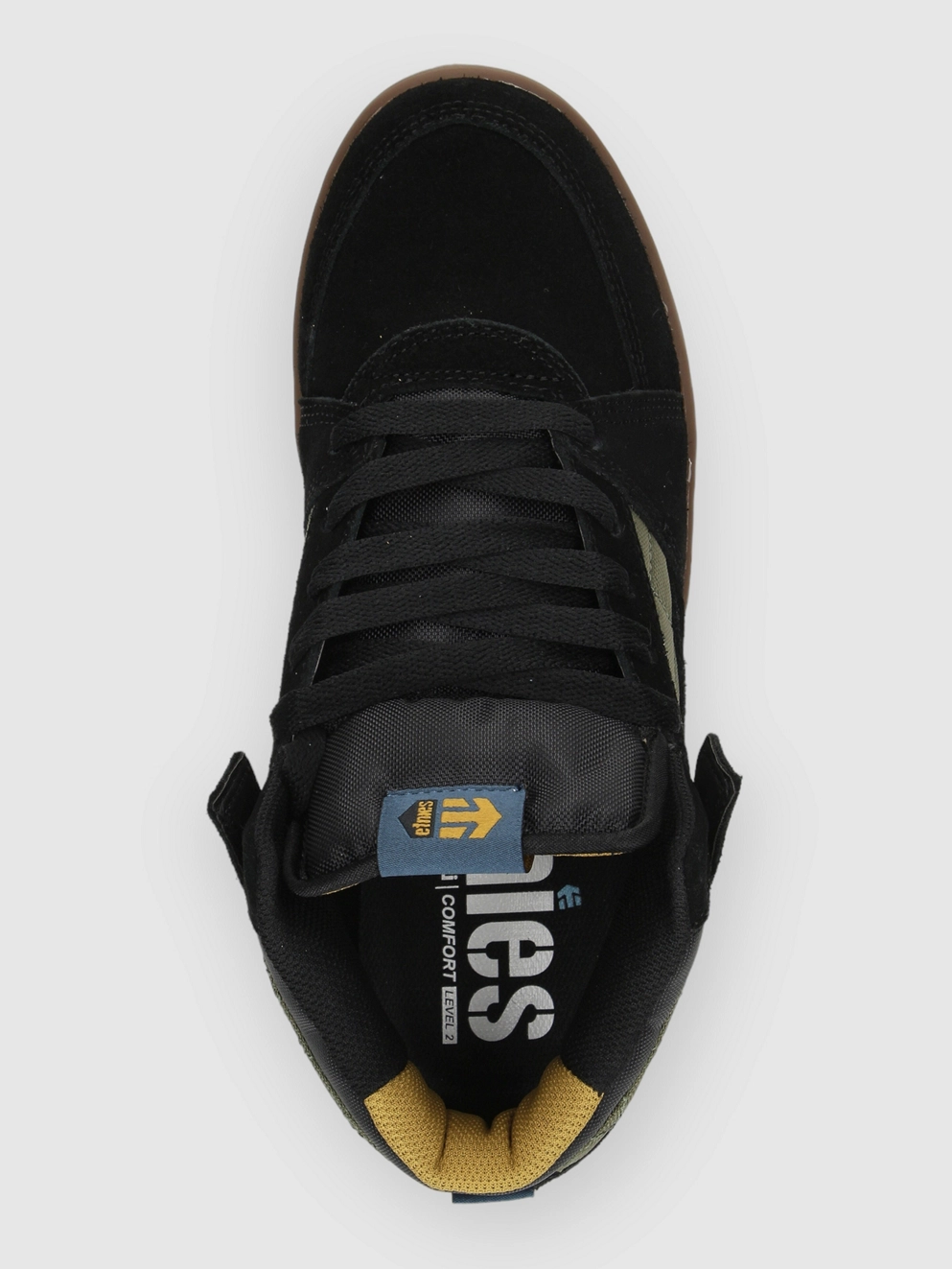 Etnies Mc Rap Hi Skate Shoes black/green/gum