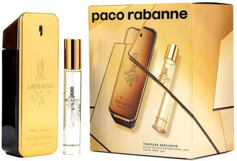 Paco Rabanne One Million - Eau De Toilette + Travel Mini - Geurengeschenkset