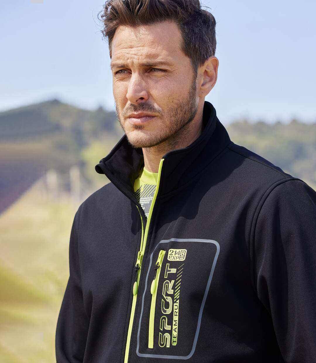 Blouson Softshell Doublé Micropolaire Team Run