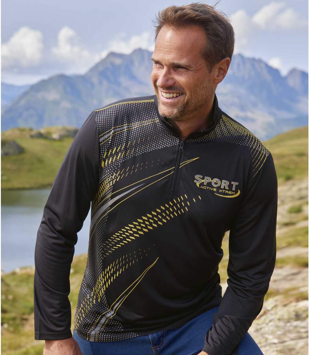 Lot de 2 Polos Sport Col Zippé