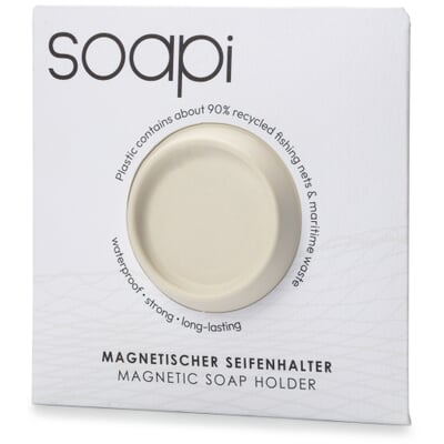 Seifenhalter recycelte Fischernetze, Creme