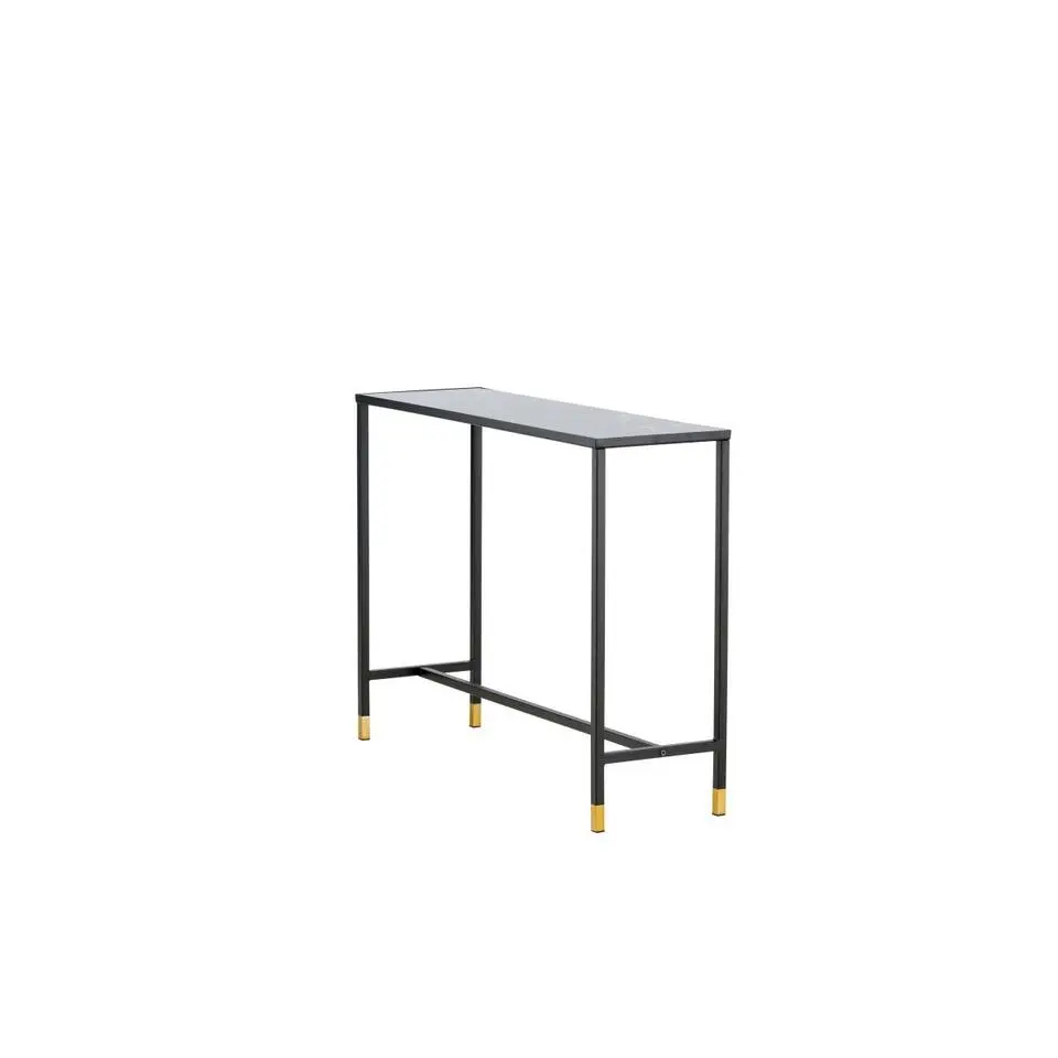 Svea - Leon sidetable - 100 cm - zwart/goud