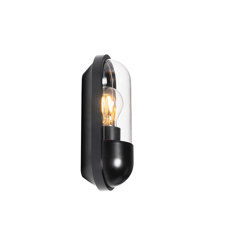 Moderne buitenwandlamp, zwart, IP54 - Stockholm