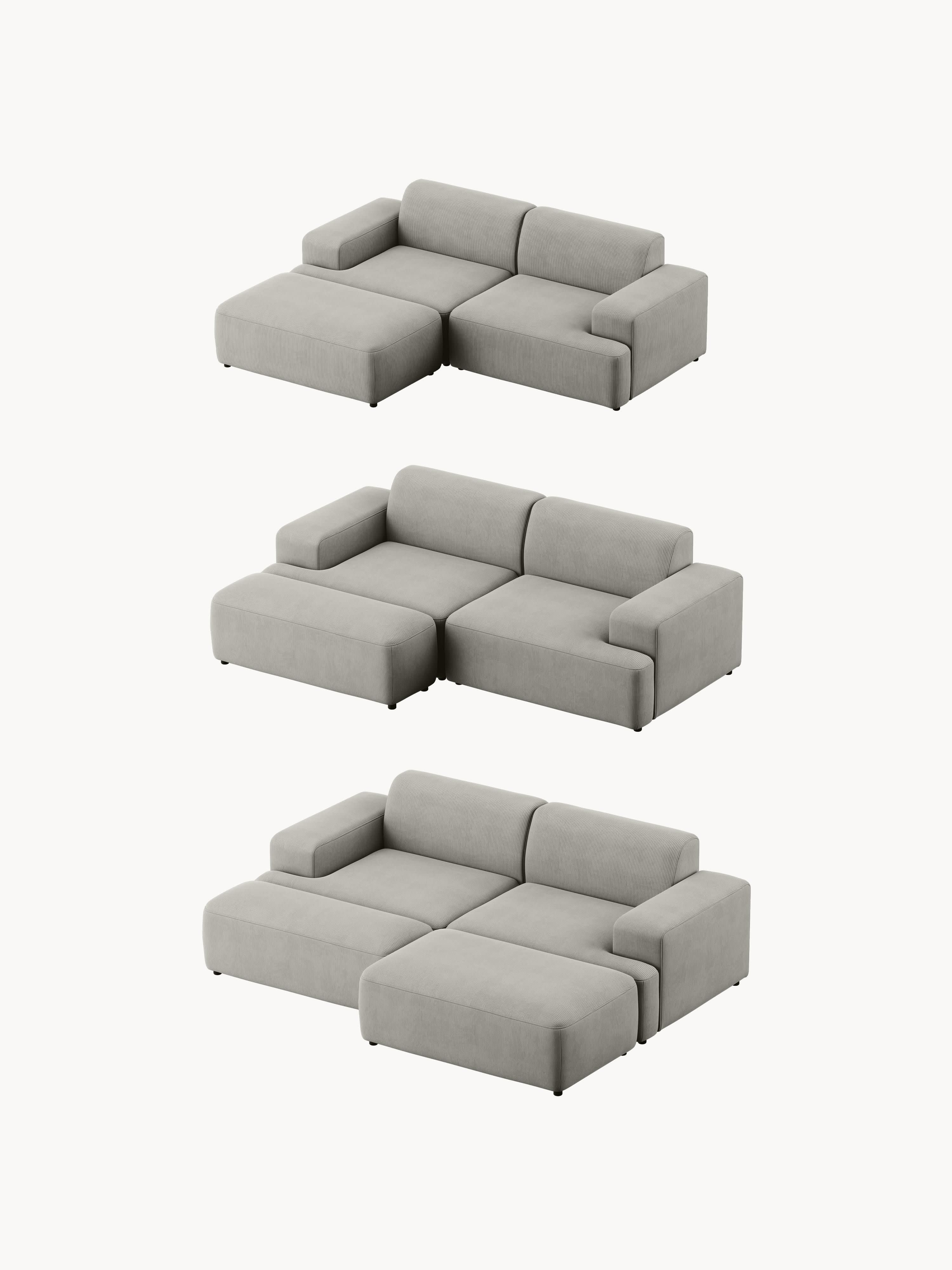 Corduroy bank Melva (3-zits)