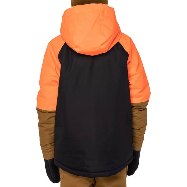 Veste snowboard 686 BOYS HYDRA INSULATED JKT FLURO ORANGE CLRBLK