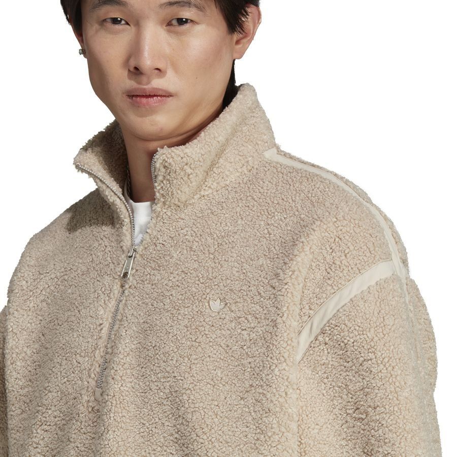 adidas Originals Fleece Maillot Essentials 1/2 Zip - Beige