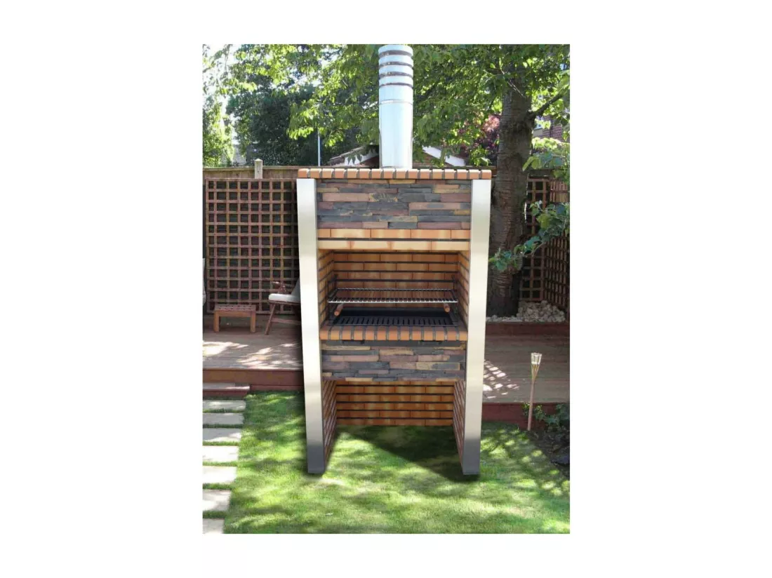 Barbecue en brique et inox Porto